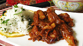 Wok - pražené zázvorové kuře