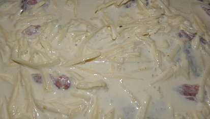Zapečené plátky s tymiánem a šlehačkou, Zapečené plátky s tymiánem a šlehačkou