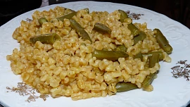 Fazolkové kernotto (špaldové kroupy)