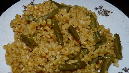 Fazolkové kernotto (špaldové kroupy)