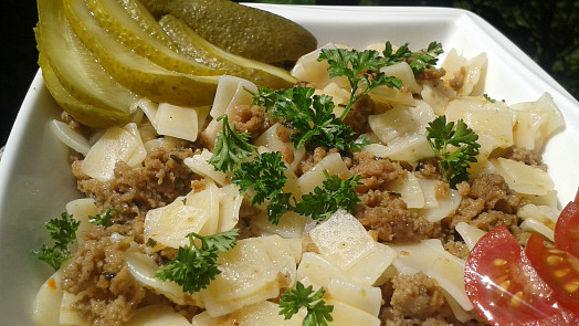 Fleky s vepřovým masem