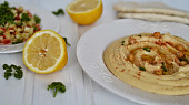 Hummus s pita chlebem