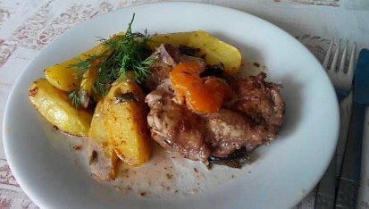 Kuřecí steaky na estragonu a s mandarinkou
