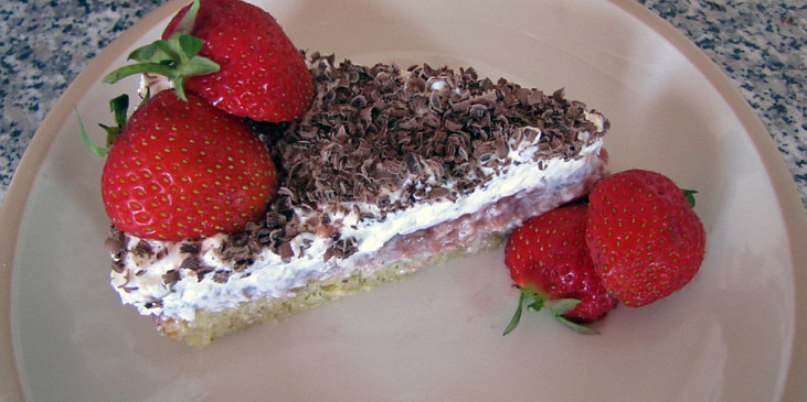 Orechovo - ovocny dort  (rychly a i pro DIA)