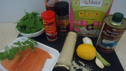 Perfect Pasta s lososovými špízy