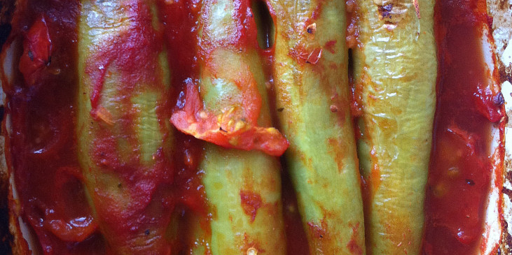 Plněné papriky směsí z kuskusu