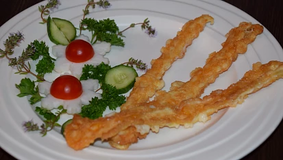 Smažený korbáčik s kuřetem, Samotný korbáčik bez náplně