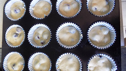 Třešňové muffiny