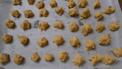 Velikonoční cookies, před pečením