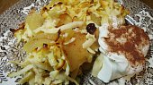 Zapečené štíhlé nudle ( šmakoun) ala žemlovka