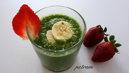Zelené smoothie s konopným semínkem