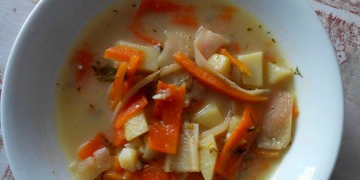 Zeleninová polévka s koriandrem