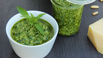 Bazalkové pesto stálezelené