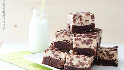 Brownies se sušenkovým těstem