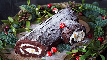 Čokoládová roláda se zázvorem (Bûche de Noël)