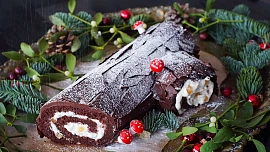 Čokoládová roláda se zázvorem (Bûche de Noël)