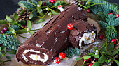Čokoládová roláda se zázvorem (Bûche de Noël)