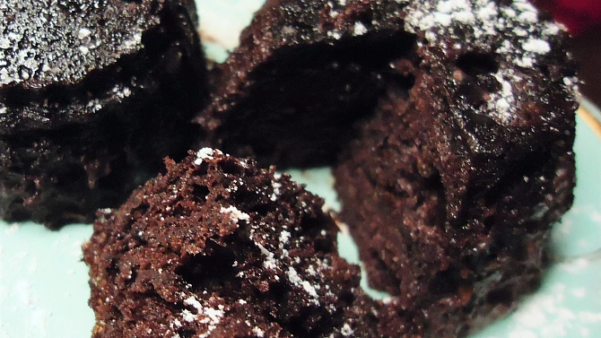 Čokoládové muffiny z mikrovlnky