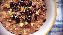 Čokoovesná kaše s chilli