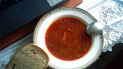 Drškůvka z kotrče, stolování u PC - hotovo