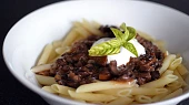 Houbový bourguignon