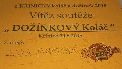Kynuté koláčky staročeské, dcera s tímto receptem obsadila 2.místo