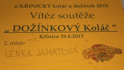 Kynuté koláčky staročeské, dcera s tímto receptem obsadila 2.místo