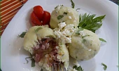 Libečkové knedlíky z tvarohového těsta bez vážení