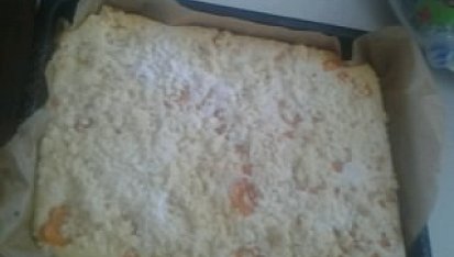 Meruňkový koláč, Vetší plech byl
