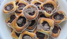 Nekynuté švestkové koláčky - muffiny
