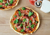 Vegan pizza (skoro Quattro Stagioni)