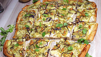 Bramborová pizza - pizza di patate