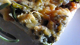 Pizza s mangoldem a Nivou