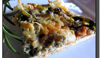 Pizza s mangoldem a Nivou