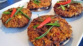 Plněné portobello klobouky