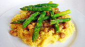 Polenta s citronovým chřestem a cizrnou