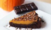 Brownies s dýňovým krémem - pumpkin pie brownie