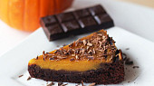 Brownies s dýňovým krémem - pumpkin pie brownie