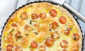 Quiche s rajčaty a kukuřicí