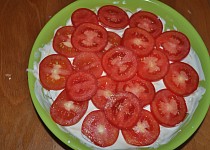 Rajčatový skládaný salát