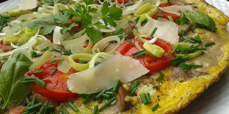 Rychlá omeleta s krůtími játry