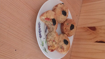 Slané "pizza" muffiny, 100% uspech