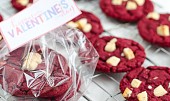 Valentýnské cookies „červený samet“