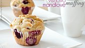 Višňovo-mandlové muffiny