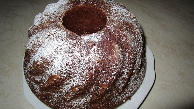 Bábovka s jablky a čokoládou, Bábovka s jablky a čokoládou