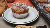 Celozrnné dýňové muffiny s ořechy a čokoládou