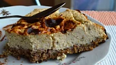 Cheesecake z cizrnového těsta