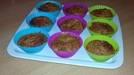 Dýňové muffiny z ovesných vloček