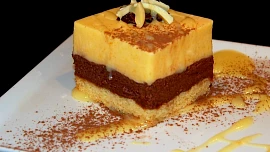 Dýňový dortík s mascarpone, nutellou a vaječným likérem