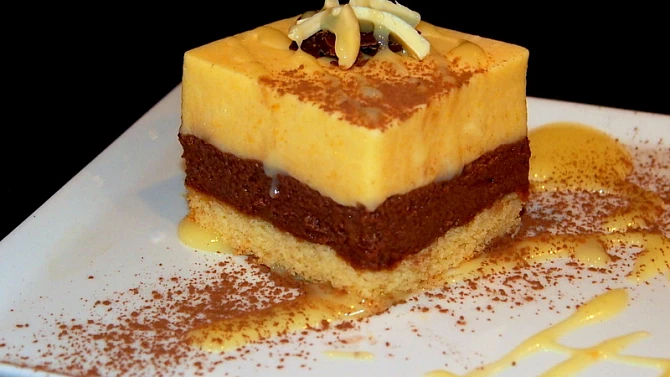 Dýňový dortík s mascarpone, nutellou a vaječným likérem